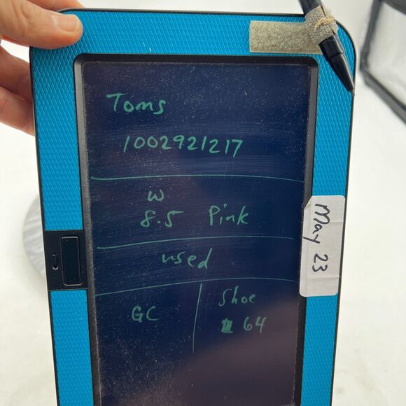 Toms Lenox Bloom Basketweave Sneaker Womens 8.5 Pink Leather Lace Up Trainers - Picture 10 of 11